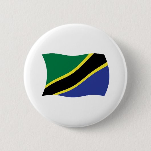 Tanzania Vlag Knop Ronde Button 5,7 Cm (Voorkant)