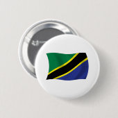 Tanzania Vlag Knop Ronde Button 5,7 Cm (Voorkant /achterkant)