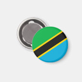 Tanzania vlag magneet (Voorkant / Achterkant)