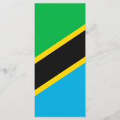 Tanzania vlag menu (Achterkant)