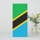 Tanzania vlag menu (Staand voorkant)