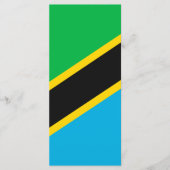 Tanzania vlag menu (Voorkant)