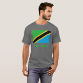 Tanzania vlag met naam t-shirt (Voorkant volledig)