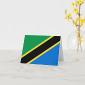 Tanzania Vlag Notitiekaart (Gele Bloem)