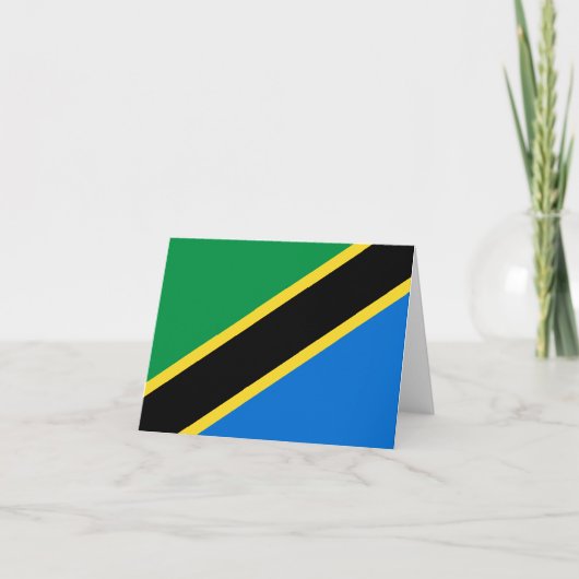 Tanzania Vlag Notitiekaart (Voorkant)