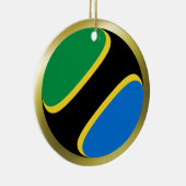 Tanzania Vlag Ornament (Rechts)