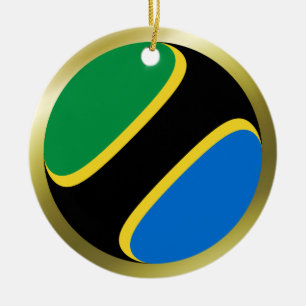 Tanzania Vlag Ornament