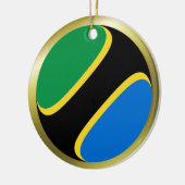 Tanzania Vlag Ornament (Links)