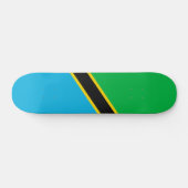 Tanzania vlag persoonlijk skateboard (Horizontaal)