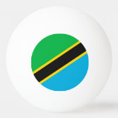 Tanzania vlag pingpongbal (Achterkant)