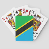 Tanzania vlag pokerkaarten (Achterkant)