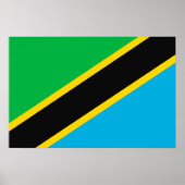 Tanzania vlag poster (Voorkant)