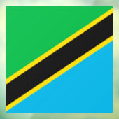 Tanzania vlag raamsticker (Vel 3)
