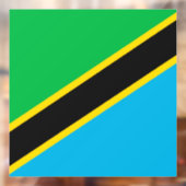 Tanzania vlag raamsticker (Vel 2)