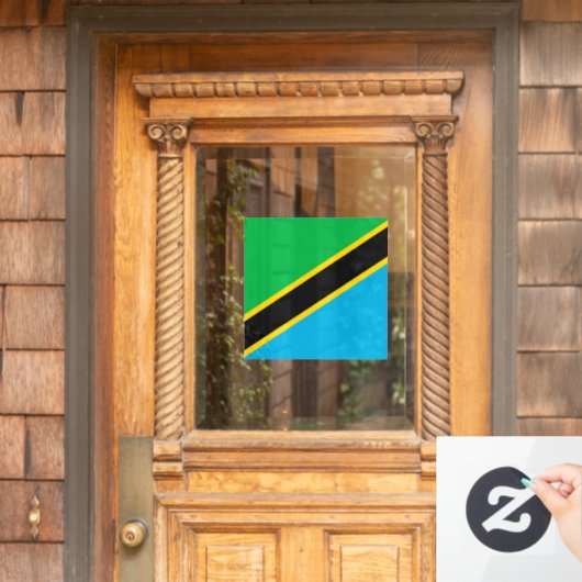 Tanzania vlag raamsticker (Huis Deur)