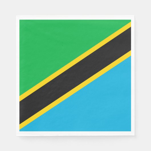 Tanzania vlag servet (Voorkant)