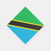 Tanzania vlag servet (Hoek)