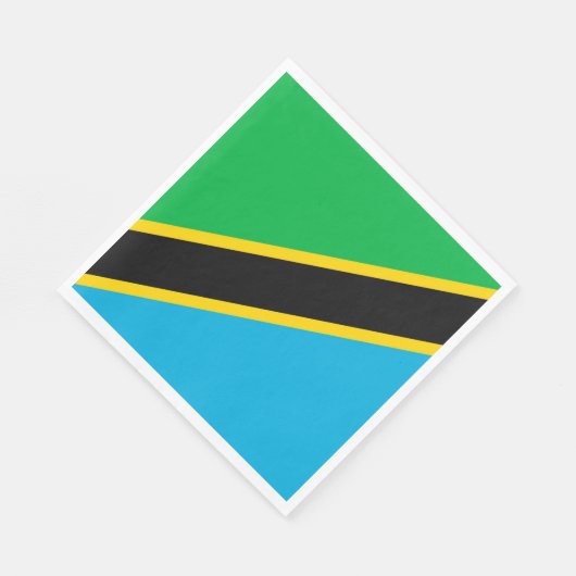 Tanzania vlag servet (Hoek)