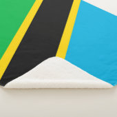 Tanzania vlag sherpa deken (3/4)