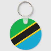 Tanzania vlag sleutelhanger (Achterkant)