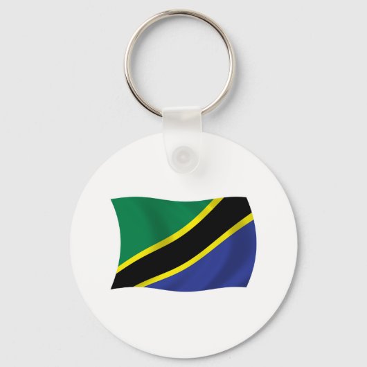 Tanzania Vlag Sleutelhanger (Voorkant)