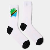 Tanzania vlag sokken (Rechts)
