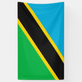 Tanzania vlag spandoek (Verticaal)