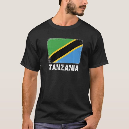Tanzania Vlag steunt Tanzaniaanse mensen Vrouwen M T-shirt (Voorkant)