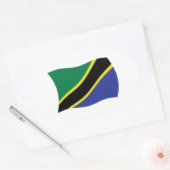 Tanzania Vlag Sticker (Envelop)