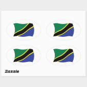 Tanzania Vlag Sticker (Vel)