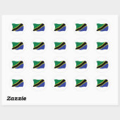 Tanzania Vlag Sticker (Vel)