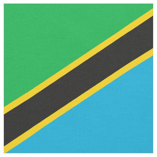 Tanzania vlag stof (Close Up)