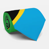 Tanzania vlag stropdas (Opgerold)