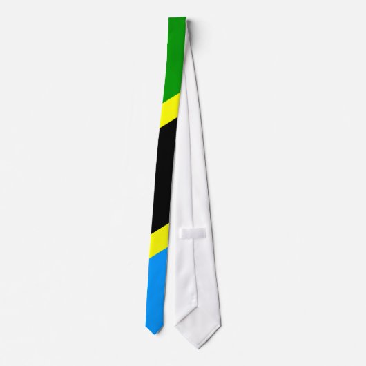Tanzania vlag stropdas (Achterkant)