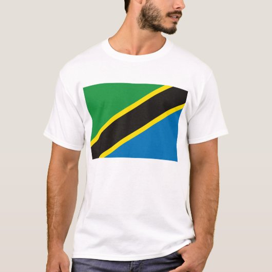 Tanzania Vlag T-shirt (Voorkant)