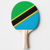Tanzania vlag tafeltennisbatje (Voorkant)