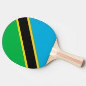 Tanzania vlag tafeltennisbatje (Zijkant)