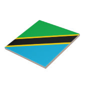 Tanzania vlag tegeltje (Zijkant)