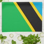 Tanzania vlag theedoek (Gevouwen)