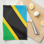 Tanzania vlag theedoek (Quarter Fold)