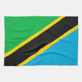 Tanzania vlag theedoek (Horizontaal)