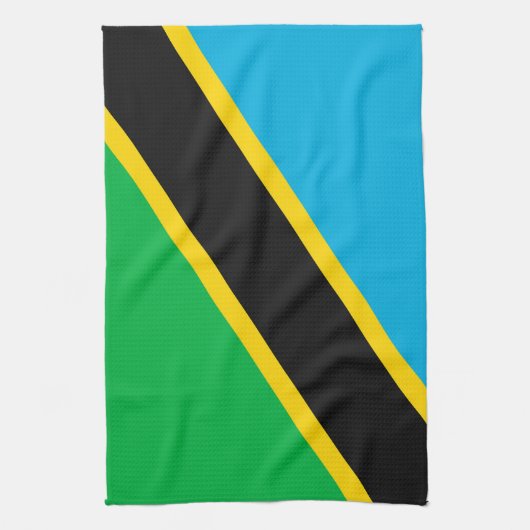 Tanzania vlag theedoek (Verticaal)