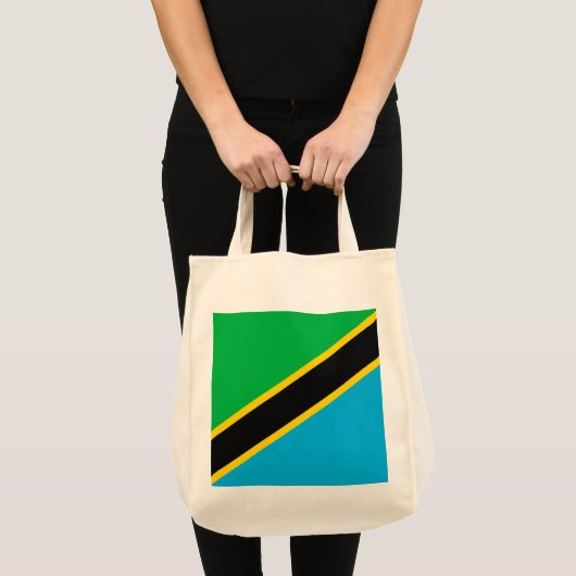 Tanzania vlag tote bag (Voorkant (product))