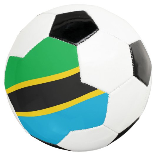 Tanzania vlag voetbal (Drie kwart)