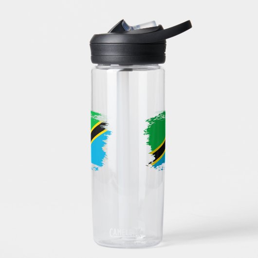 Tanzania vlag waterfles (Links)