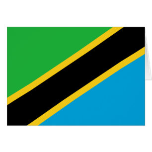 Tanzania-vlaggenkaart