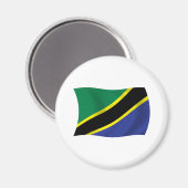 Tanzania Vlagmagneet Magneet (Voorkant / Achterkant)
