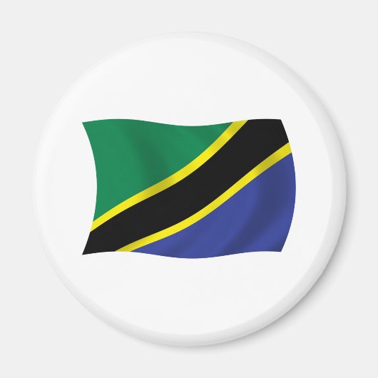 Tanzania Vlagmagneet Magneet (Voorkant)