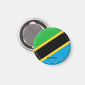 Tanzania Vlagmagneet Magneet (Voorkant / Achterkant)