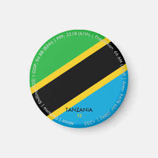 Tanzania Vlagmagneet Magneet
